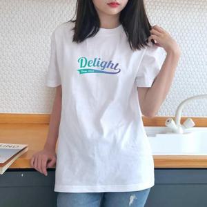 [험블스튜디오] 딜라이트 레터링 오버핏 반팔티 화이트