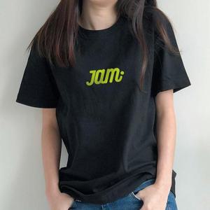 [험블스튜디오] 라운드넥 기본 빅레터링 데일리반팔티 블랙