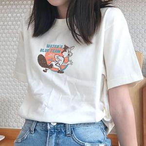 [험블스튜디오] 오버핏 레트로 다람쥐 캐릭터 로고 프