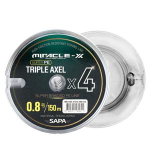 트리플악셀 4합사 150M 0.8호 회색 낚시줄 합사줄