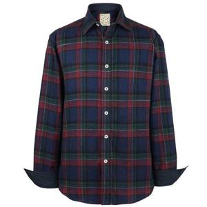 [95-120 빅사이즈] 반기모 체크 캐주얼 와이셔츠 -706