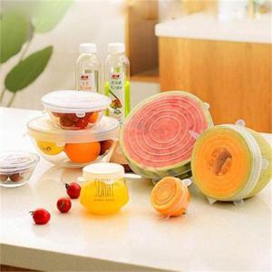 [마물샵] 실리콘 뚜껑 밀폐용기 음식보관 커버 밀봉랩