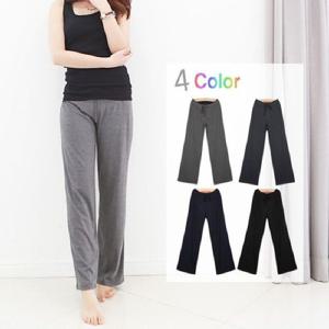 여성 필라테스 운동 홈웨어 허리라인 배색 요가 팬츠