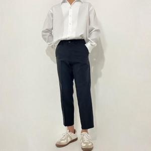 와이드슬랙스 부츠컷 세미 와이드 핏 스판 9부 슬랙스