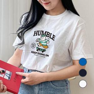 [험블스튜디오] 프린팅티 스케이트 캐릭터 오버핏 반팔티