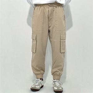 [582] 남자 카고 빅사이즈 베이지 고무줄 항아리 편한 바지