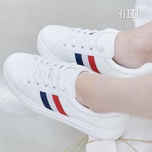 [에피소드블랑] 여성 캐주얼 스트라이프 스니커즈 4cm