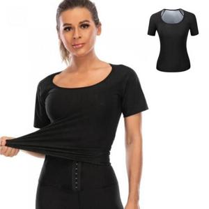 [시스터즈] 여성 헬스 사우나 땀복 수트 스판 반팔티