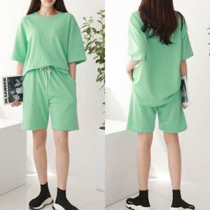 [시스터즈] 컬러풀한 캐주얼 베이직 코디 여름 상하세트