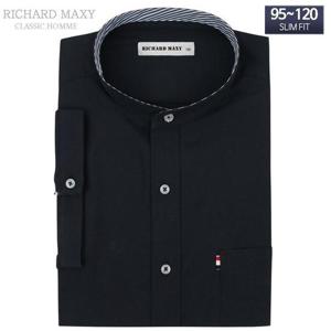 95-130 빅사이즈 네이비 반팔 슬림핏 셔츠 -SMA6281