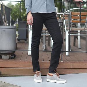 [시스터즈] 남성 노멀 슬림핏 블랙진 베이직 청바지