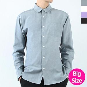 [깨비몰]남성 패션 빅사이즈/옥스포드 긴팔남방/95~120까지