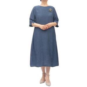 [더자연] 여성 인견옷 솔리드 주름 인견 원피스