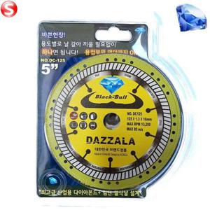 [블랙불] 그라인더날 절단석 다이아몬드 5인치 다잘라