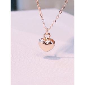미니골드 14K 하트통통 목걸이 NNKM4316