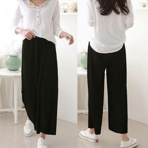 [시스터즈] 여성 골지 통바지 편한 밴딩 데일리 팬츠