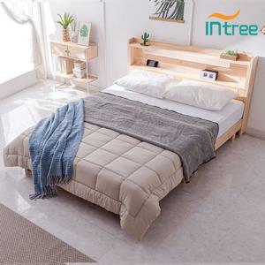 [인트리] 순 편백나무 평상침대 퀸 본넬골드 매트포함