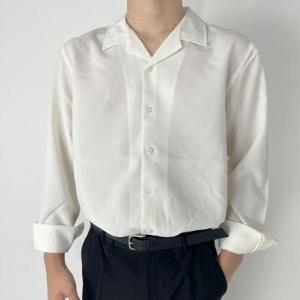 [582] 오픈 카라 린넨 긴팔 셔츠 남방[6COLOR/M-L]