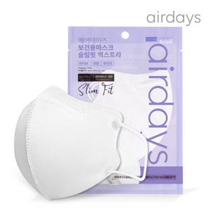 에어데이즈 슬림핏 KF94 마스크 엑스트라 대형 50매 화이트