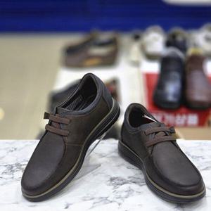 [허시파피]남성  4cm 브라운 비즈니스 세미 캐주얼 컴포트 경량