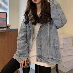 [짝꿍닷컴] 연청 데님자켓 후드 탈부착 투인원 아우터 WS-DN03
