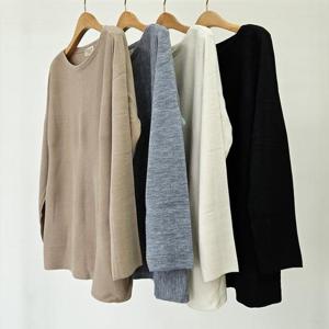 빅사이즈라운드티 S728L409 그란데보트넥루즈넥티 RM