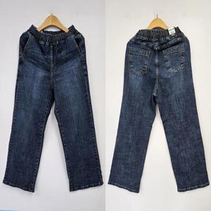 빅사이즈일자바지 S771L409 브러쉬워싱청통일자팬츠 LO