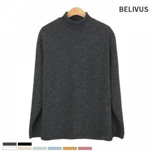 반폴라니트 남자 BCM043 모크넥티셔츠 남성