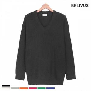 긴팔 남자 티셔츠 브이넥 남성 니트 BLS031