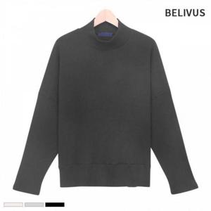 하프넥티셔츠 오버핏 반목폴라 남자 BPJ021