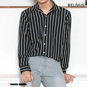 셔츠 스트라이프 남자 긴팔 일반핏 BMS061