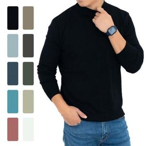 니트 부드러운 폴라 반목 10컬러-BL027T 남성 티셔츠