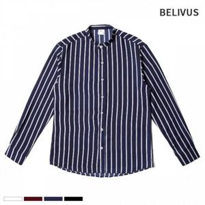 긴팔 스트라이프 BMS056 남자 셔츠 긴팔
