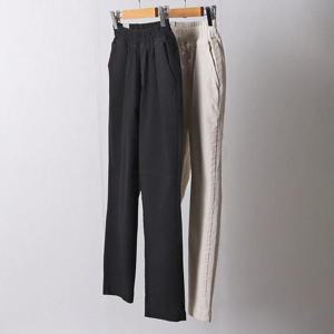 빅사이즈면팬츠 I114L410 뒤트임포인트배기팬츠 LO