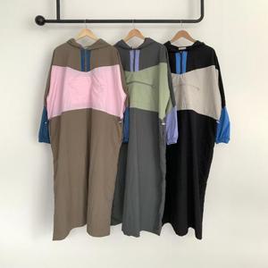 빅사이즈배색원피스 S897L410 샤이스트링바스락원피스 PO