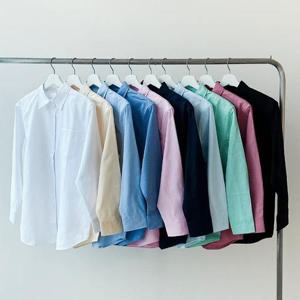 빅사이즈베이직남방 S637L410 심플비비드카라무지셔츠 IT