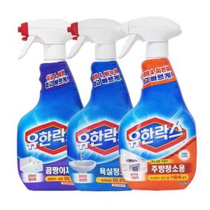 유한락스 곰팡이제거 + 욕실청소 + 주방청소 600ml