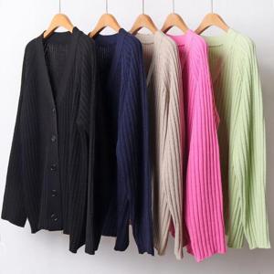 빅사이즈니트가디건 B820L410 봄나그랑베이직가디건 EB