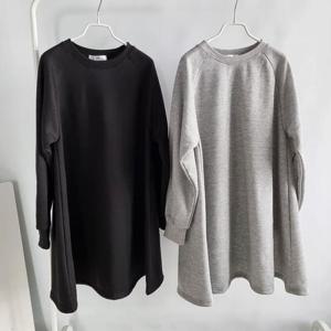 빅사이즈나그랑원피스 Q146L410 라인후레아하프원피스 NS