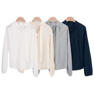 바띠 변형 타이 코튼 셔츠 레이어드 정장 캐주얼