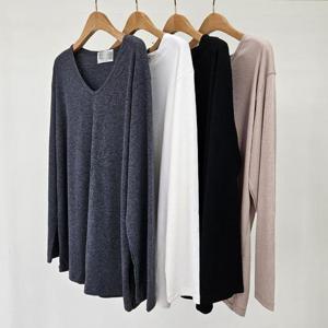 빅사이즈무지티 T040L410 시크브이스판솔리드티 LD