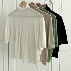 빅사이즈폴라티 Q181L410 리어겐프릴폴라울반팔티 MO