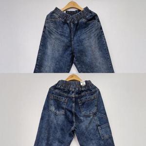 빅사이즈청바지 T083L411 해머링포켓밴딩배기팬츠 LO