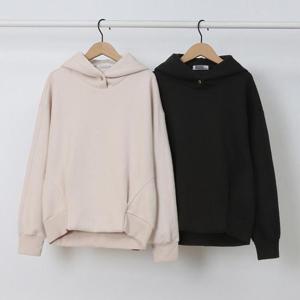 빅사이즈후드티 T075L410 로컬버튼후드절개셔링티 SM