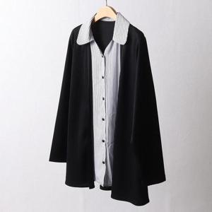 빅사이즈레이어드가디건 F707L411 ST레이어드스판가디건 BG