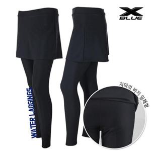 엑스블루 여성 9부 치마바지 워터레깅스 XB3182 헬스