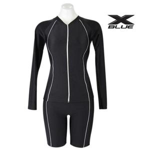 엑스블루 아쿠아로빅 빅사이즈 투피스 수영복 XB3044