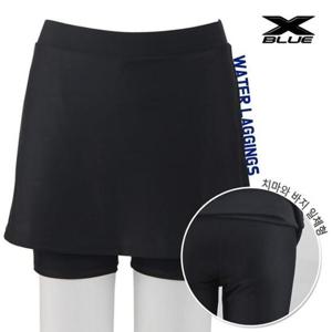 엑스블루 여성 3부 치마바지 워터레깅스 XB3183 체육