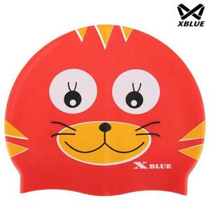 엑스블루 아동용 실리콘 수모 수영모 XB4317 실리콘수모