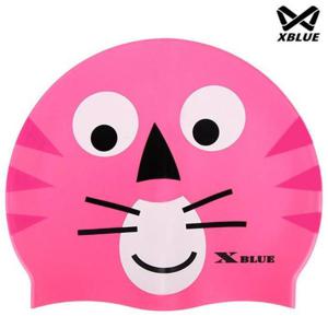 엑스블루 아동용 실리콘 수모 수영모 XB4319 수영장모자
